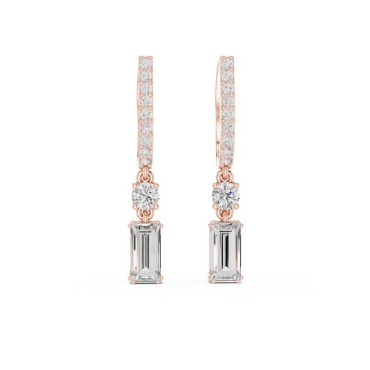 Elvaris Baguette Curved Bar Drops