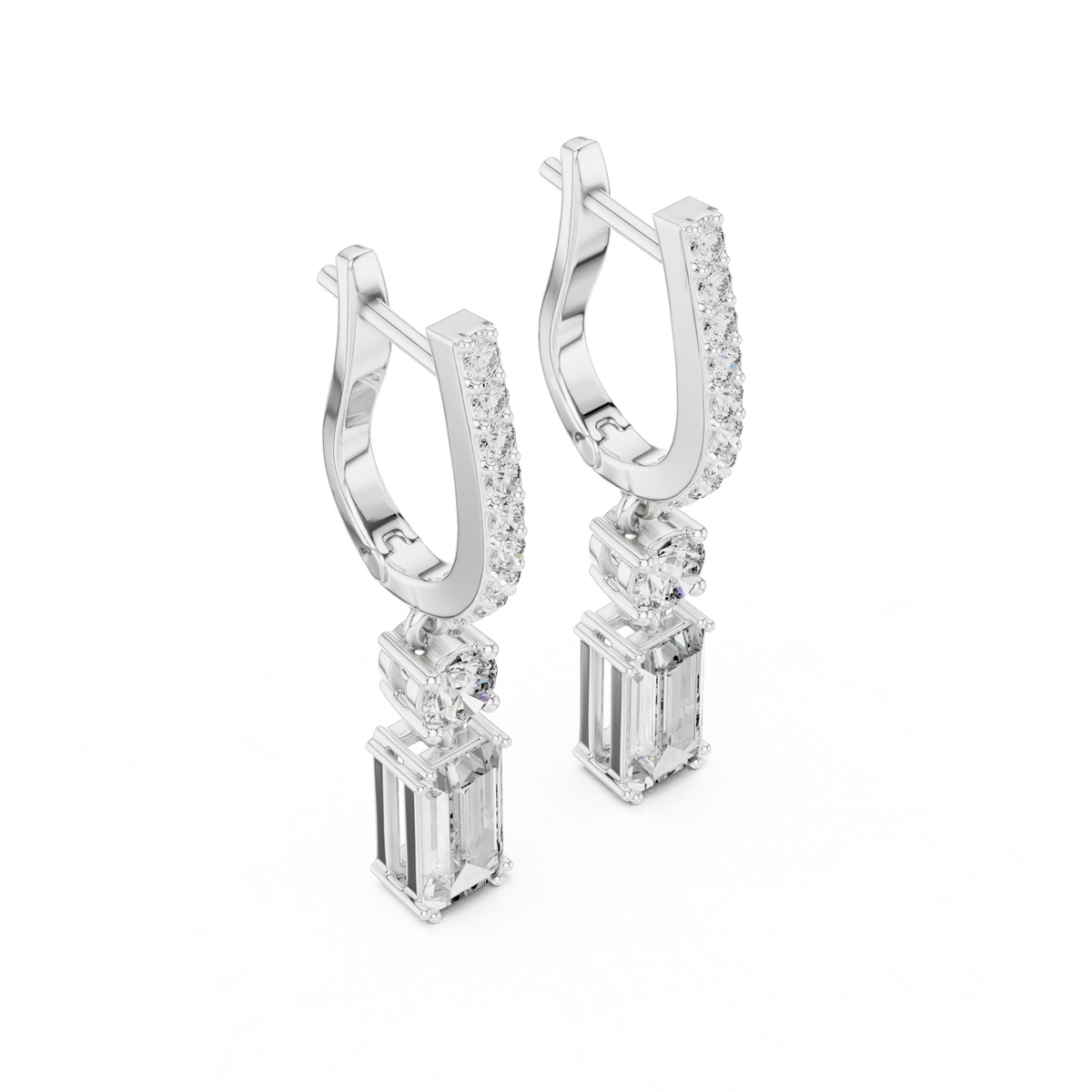 Elvaris Baguette Curved Bar Drops