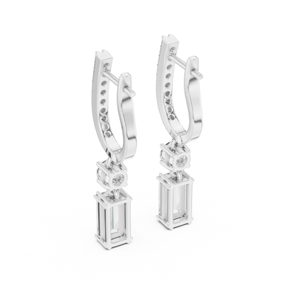 Elvaris Baguette Curved Bar Drops