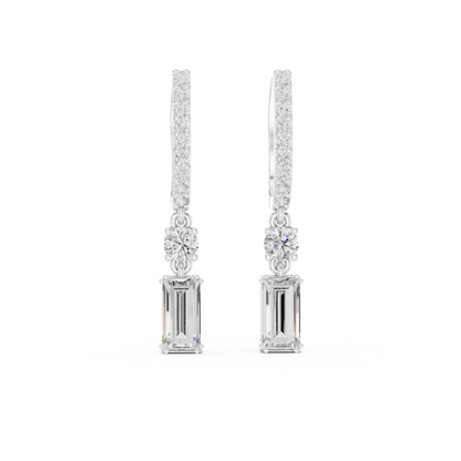 Elvaris Baguette Curved Bar Drops