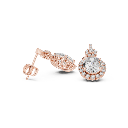 Roselisse Oval Floral Cascade Drops