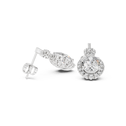Roselisse Oval Floral Cascade Drops