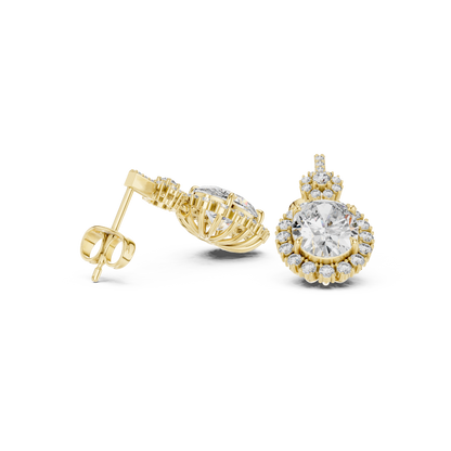 Roselisse Oval Floral Cascade Drops