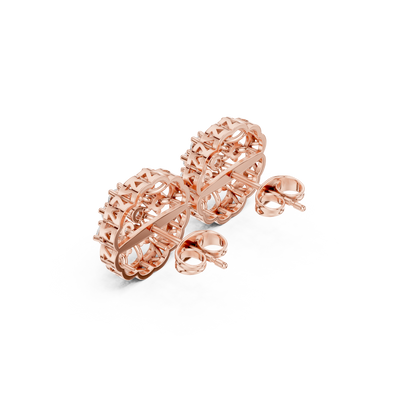 Velisara Floral Diamond Cluster Studs