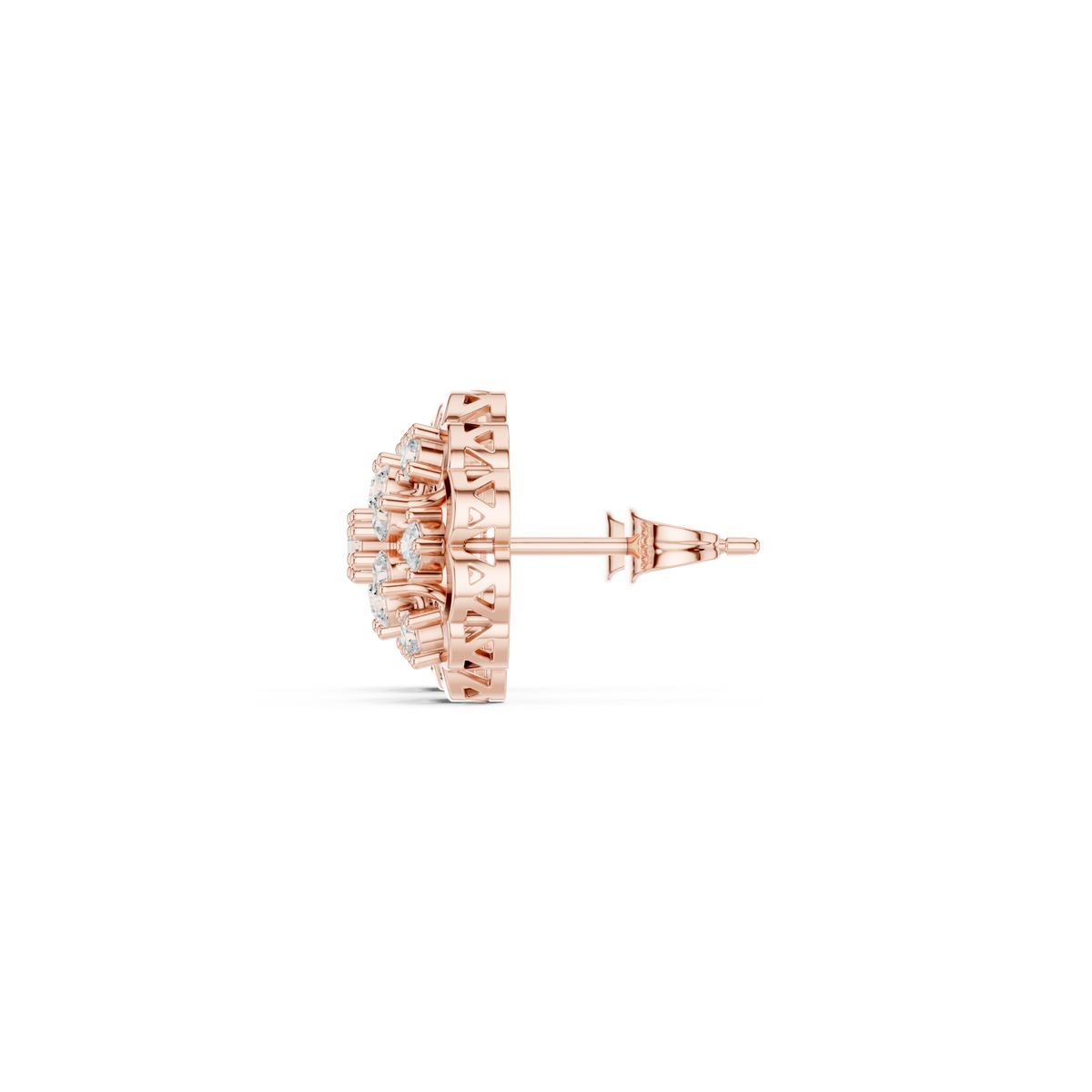 Velisara Floral Diamond Cluster Studs