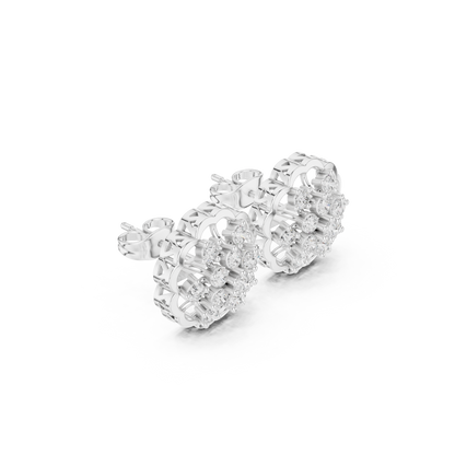 Velisara Floral Diamond Cluster Studs
