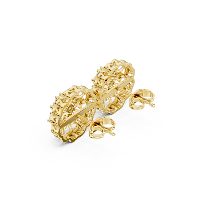 Velisara Floral Diamond Cluster Studs