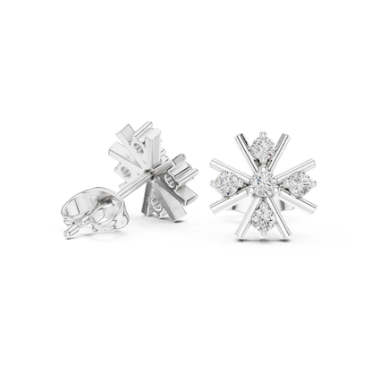Mariselle Radiant Starburst Diamond Studs