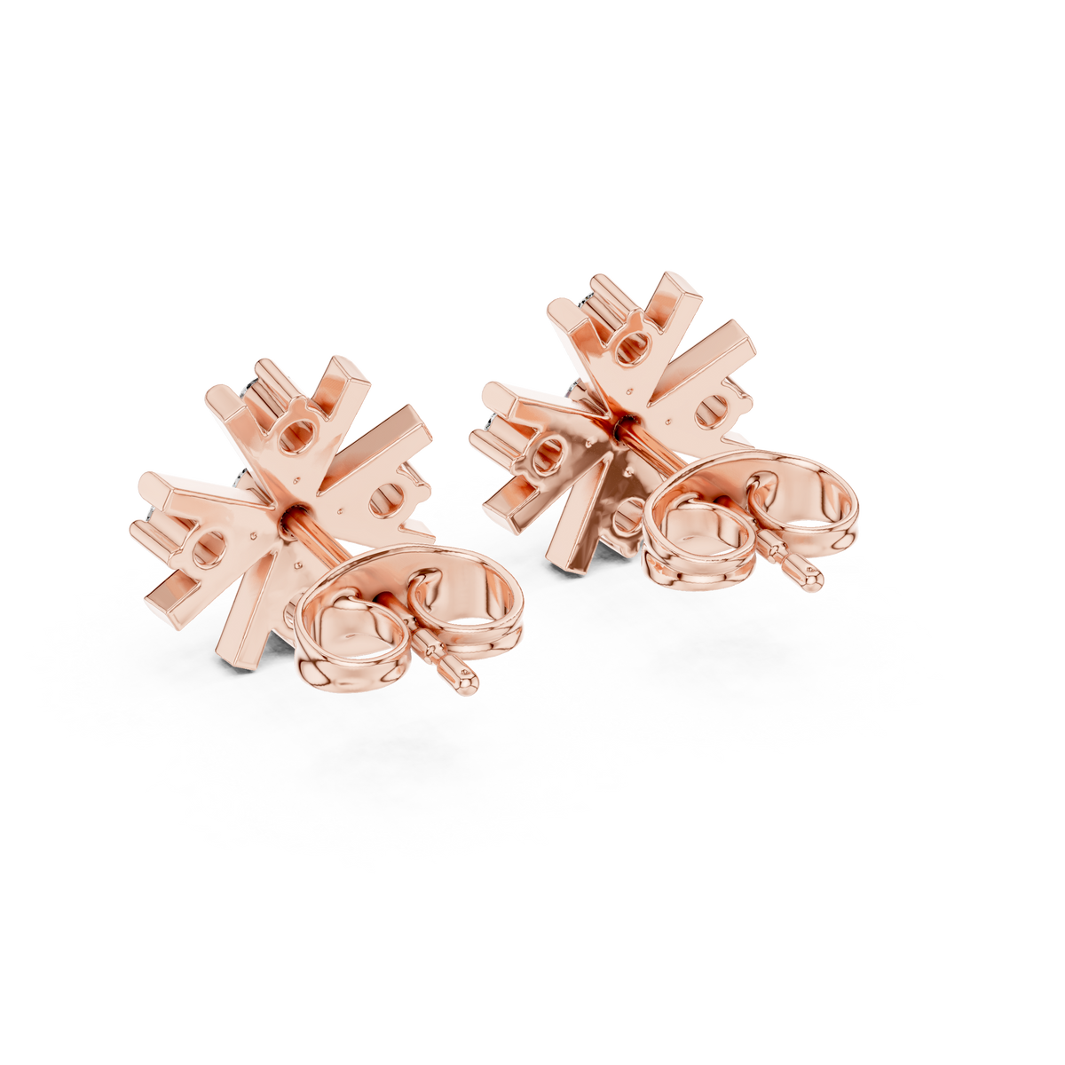 Mariselle Radiant Starburst Diamond Studs