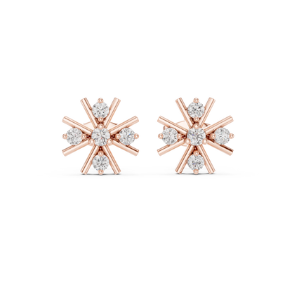 Mariselle Radiant Starburst Diamond Studs