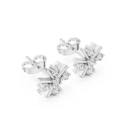 Mariselle Radiant Starburst Diamond Studs