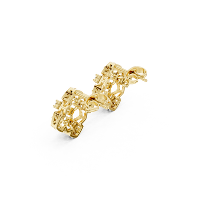 Zelvara Clover Diamond Cluster Studs