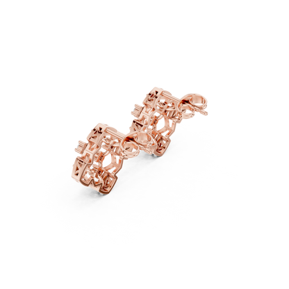 Zelvara Clover Diamond Cluster Studs