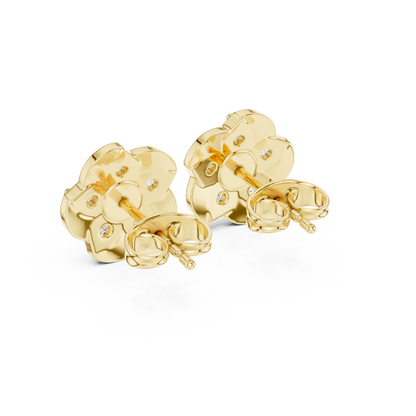 Calvera Sculpted Floral Cluster Studs