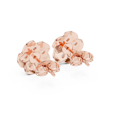 Calvera Sculpted Floral Cluster Studs