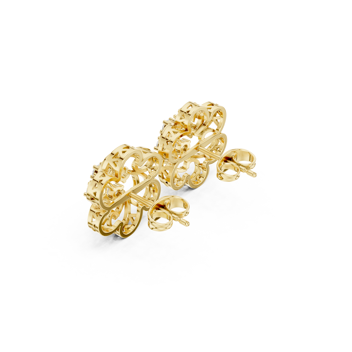 Aurevia Swirl Bloom Diamond Studs