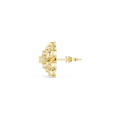 Aurevia Swirl Bloom Diamond Studs