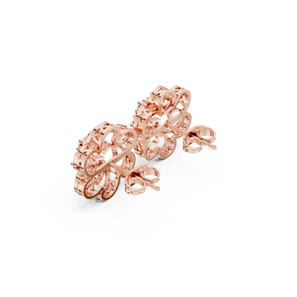 Aurevia Swirl Bloom Diamond Studs