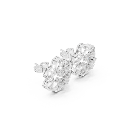 Aurevia Swirl Bloom Diamond Studs