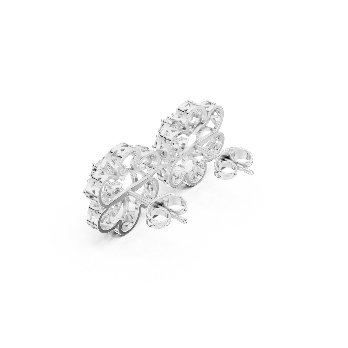 Aurevia Swirl Bloom Diamond Studs