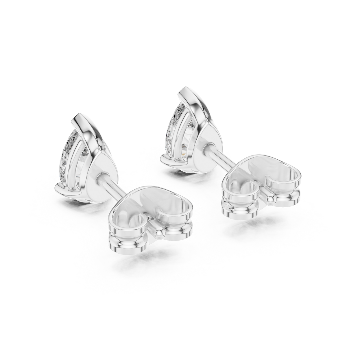 Elara Pear Brilliance Solitaire Stud