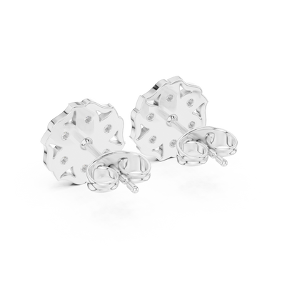 Virelisse Scalloped Bloom Diamond Studs