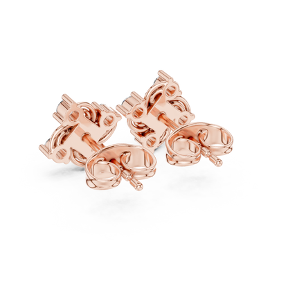 Virelisse Swirling Floral Diamond Studs