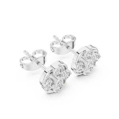 Norelle Floral Orbit Diamond Studs