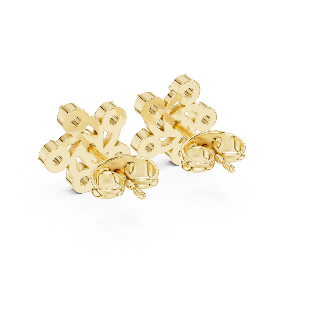 Aurellis Twined Floral Diamond Studs