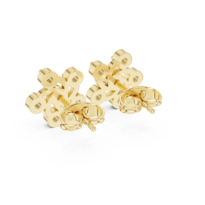 Aurellis Twined Floral Diamond Studs