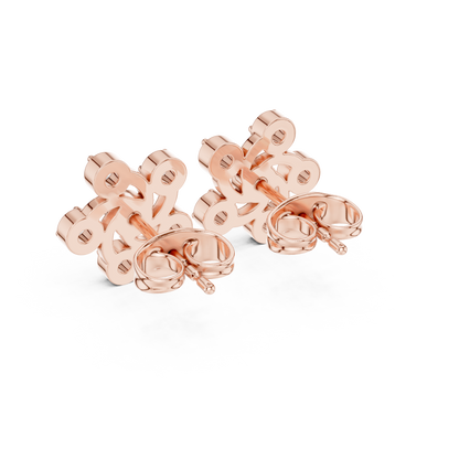 Aurellis Twined Floral Diamond Studs
