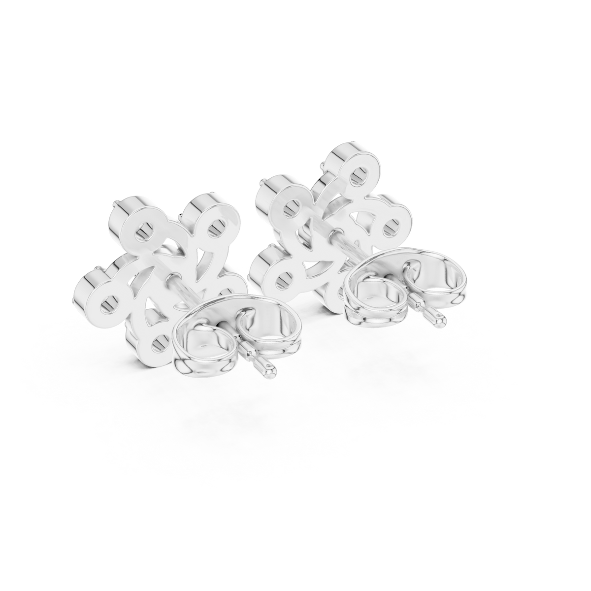 Aurellis Twined Floral Diamond Studs