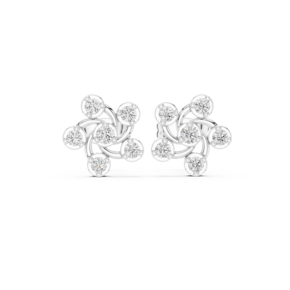 Aurellis Twined Floral Diamond Studs