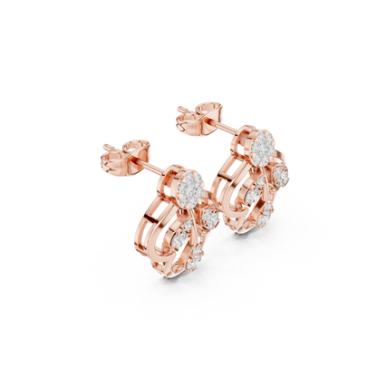 Seloria Petal Loop Diamond Studs
