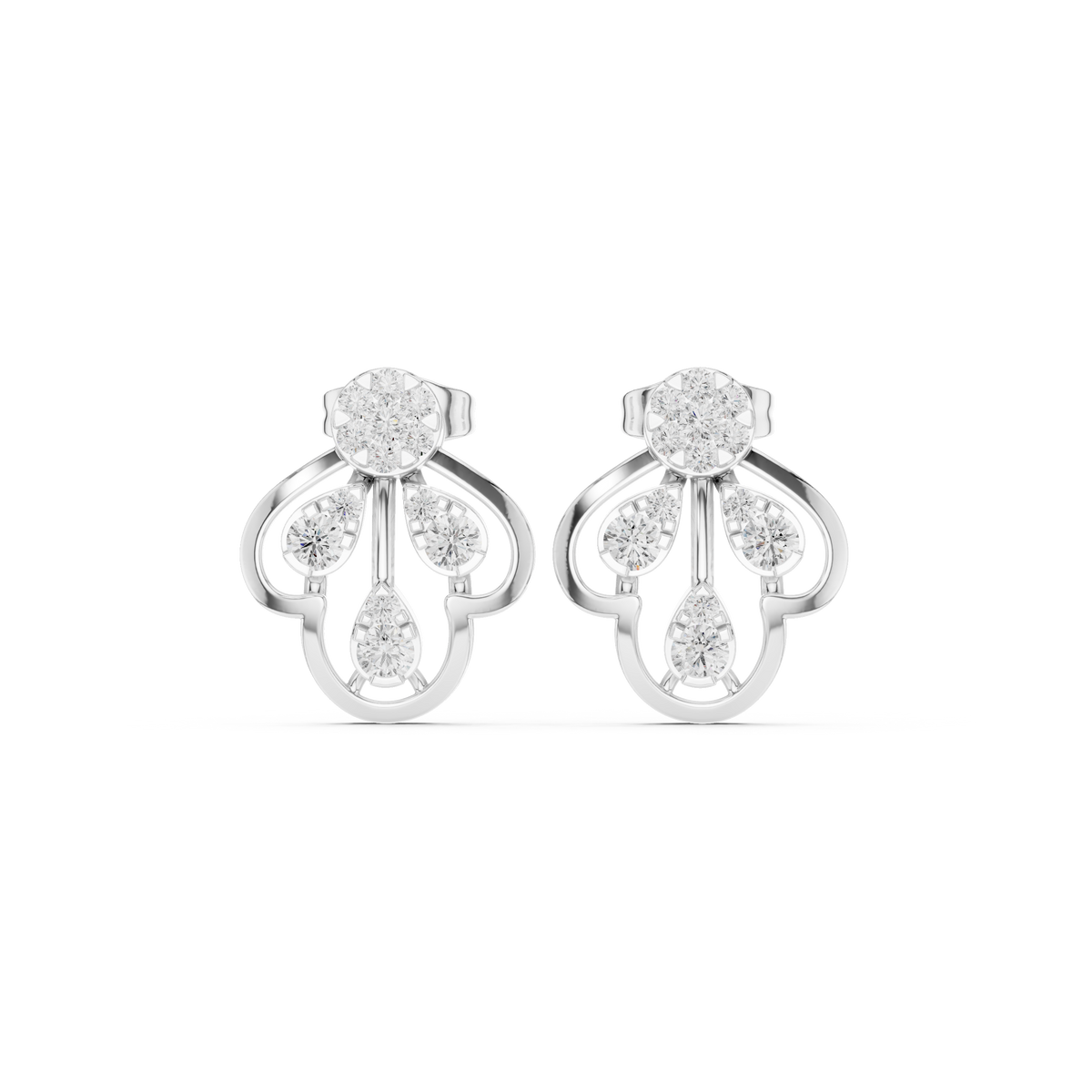 Seloria Petal Loop Diamond Studs
