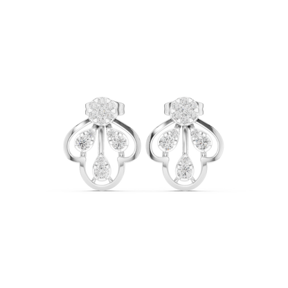 Seloria Petal Loop Diamond Studs