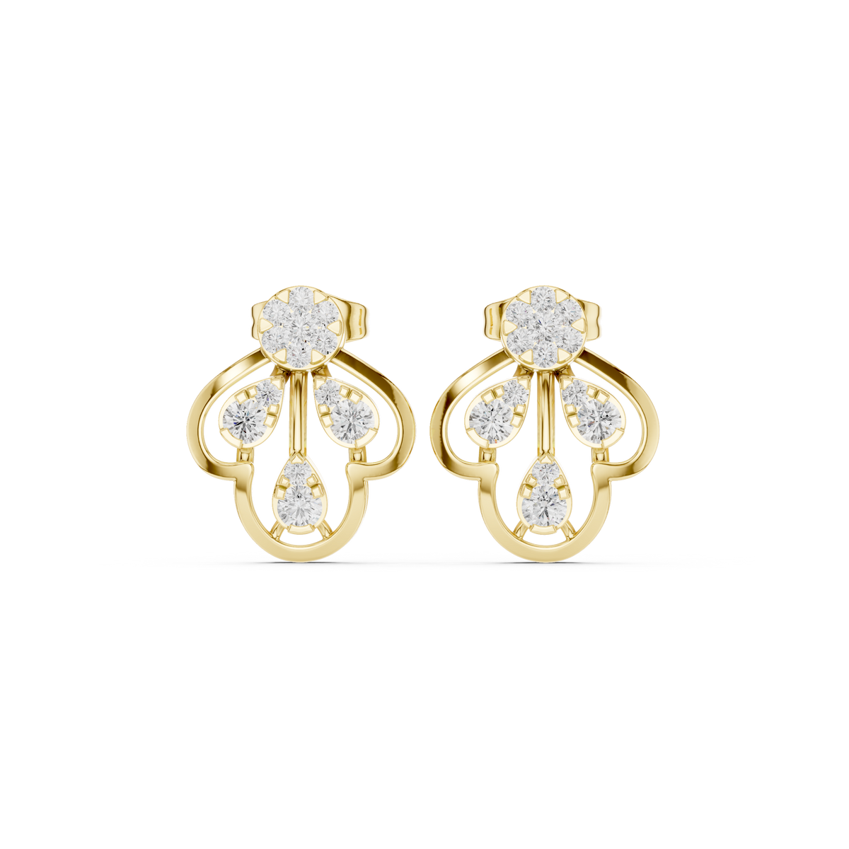 Seloria Petal Loop Diamond Studs
