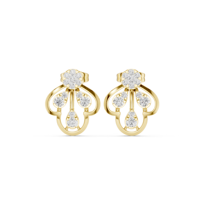 Seloria Petal Loop Diamond Studs