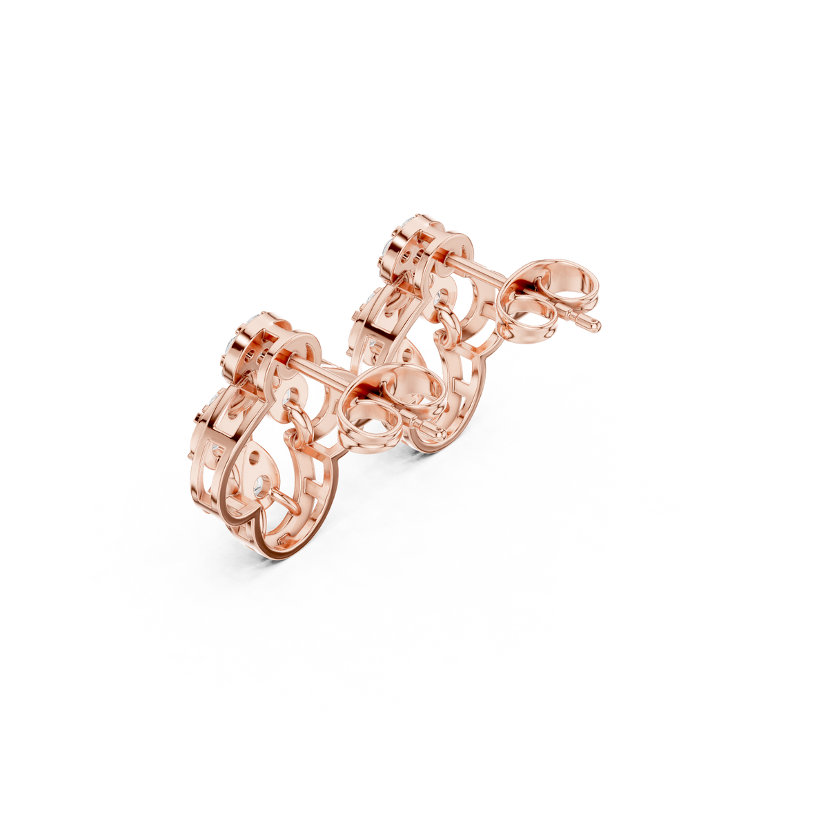 Seloria Petal Loop Diamond Studs