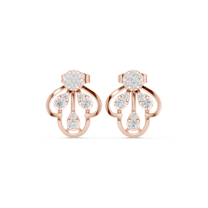 Seloria Petal Loop Diamond Studs
