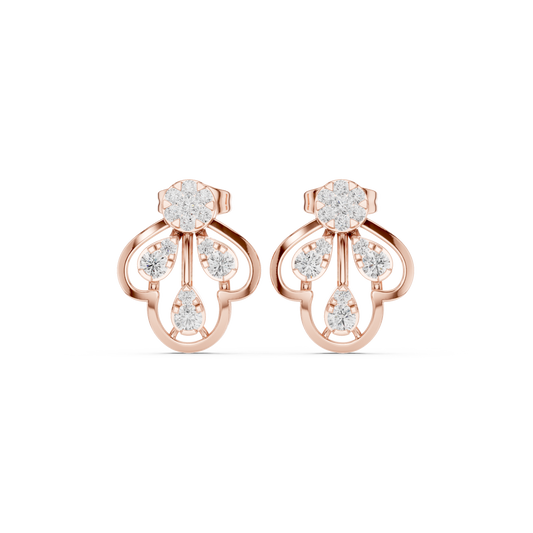 Seloria Petal Loop Diamond Studs
