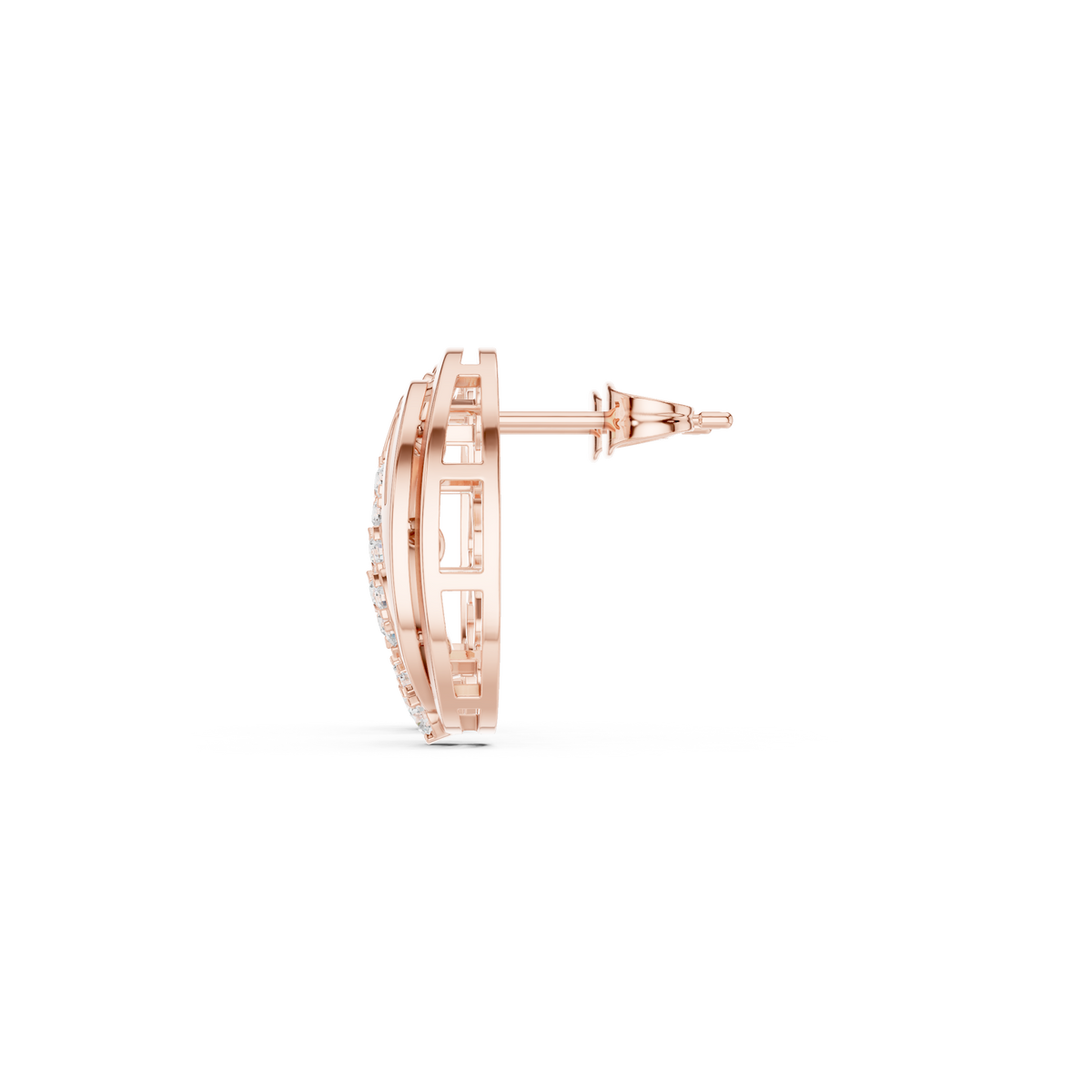 Sorevina Floral Loop Diamond Studs