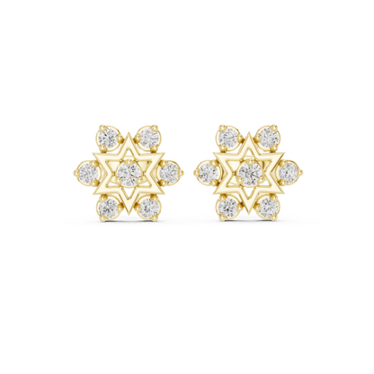 Celestial Hexa Star Diamond Studs
