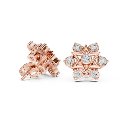 Celestial Hexa Star Diamond Studs