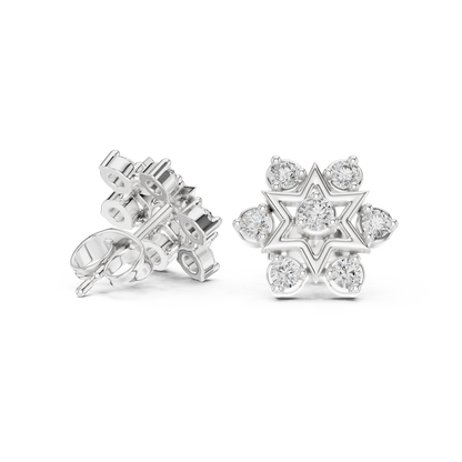 Celestial Hexa Star Diamond Studs