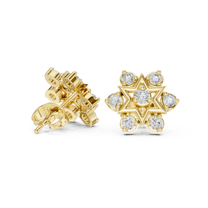 Celestial Hexa Star Diamond Studs