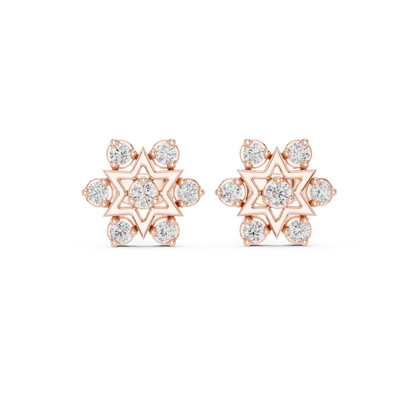 Celestial Hexa Star Diamond Studs