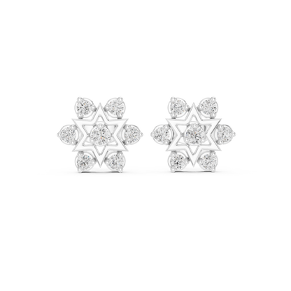 Celestial Hexa Star Diamond Studs
