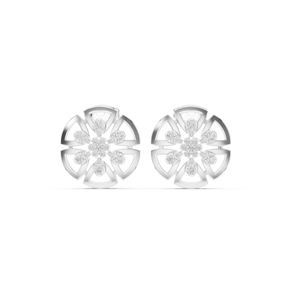 Luminous Petal Bloom Diamond Studs