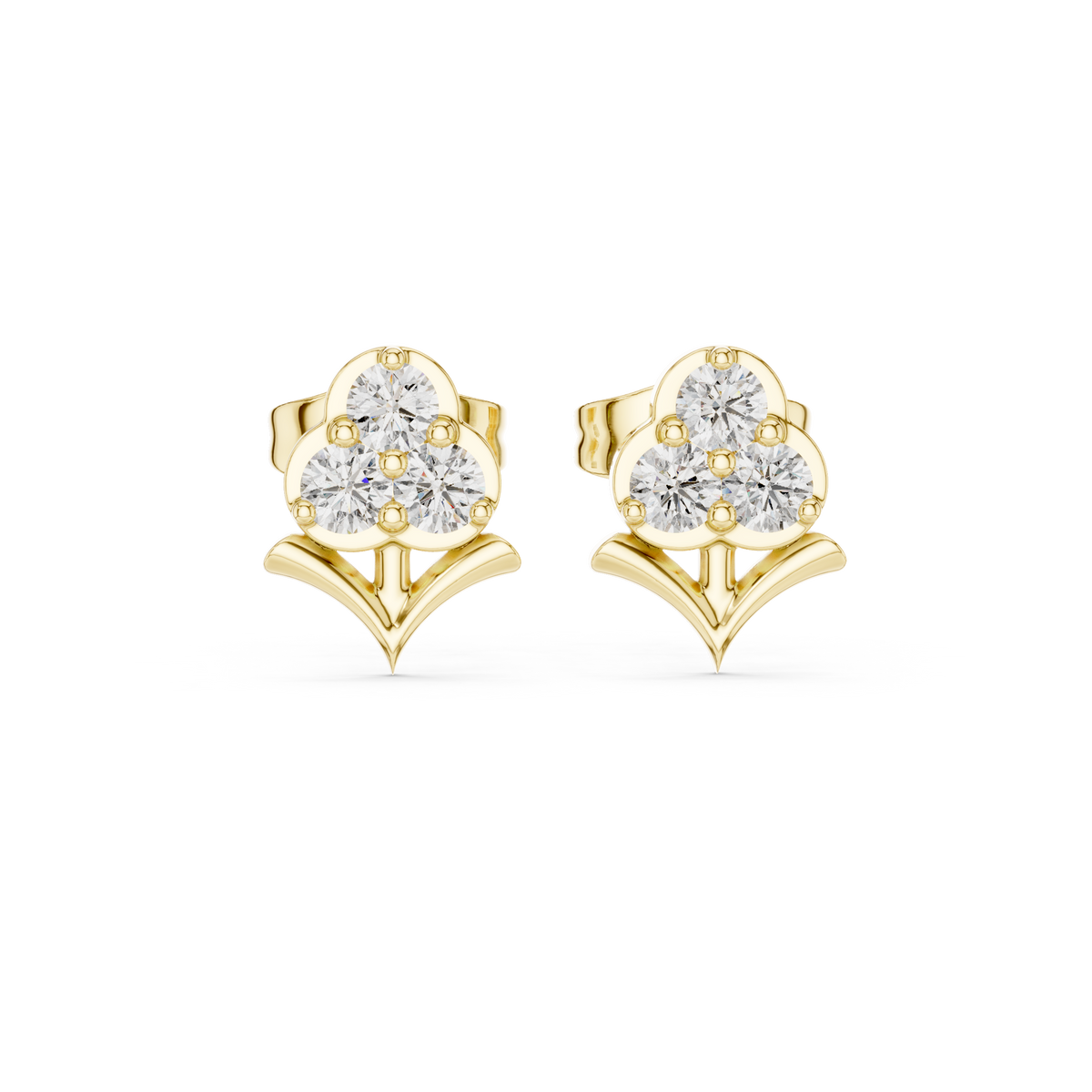 Clover Bloom Diamond Studs